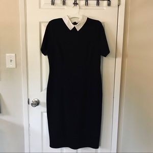 ASOS Bodycon Dress with Collar-Black